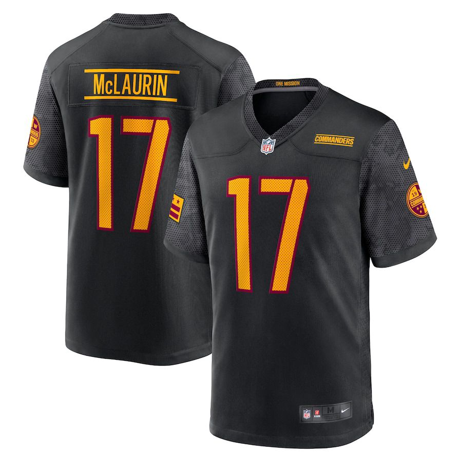 Men Washington Commanders #17 Terry McLaurin Nike Black Alternate Game Player NFL Jersey->washington redskins->NFL Jersey